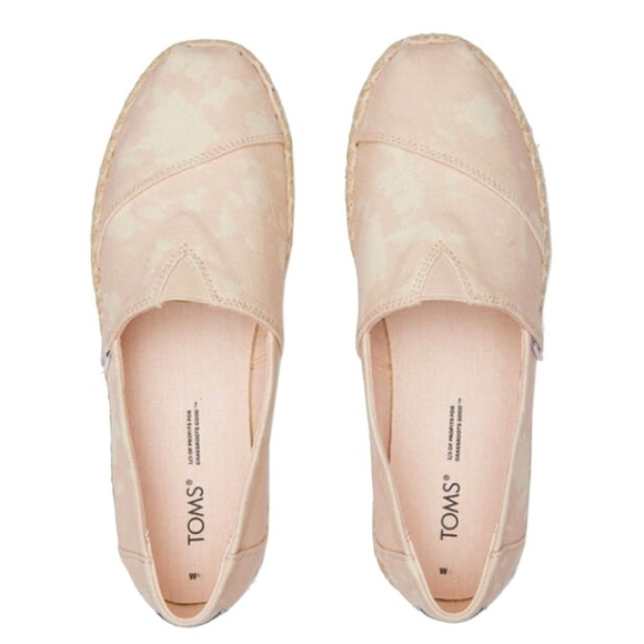 TOMS Alpargata Platform Rope Sunfaded Canvas Shoes Loafers Slip Ons NWT NIB - Picture 3 of 8